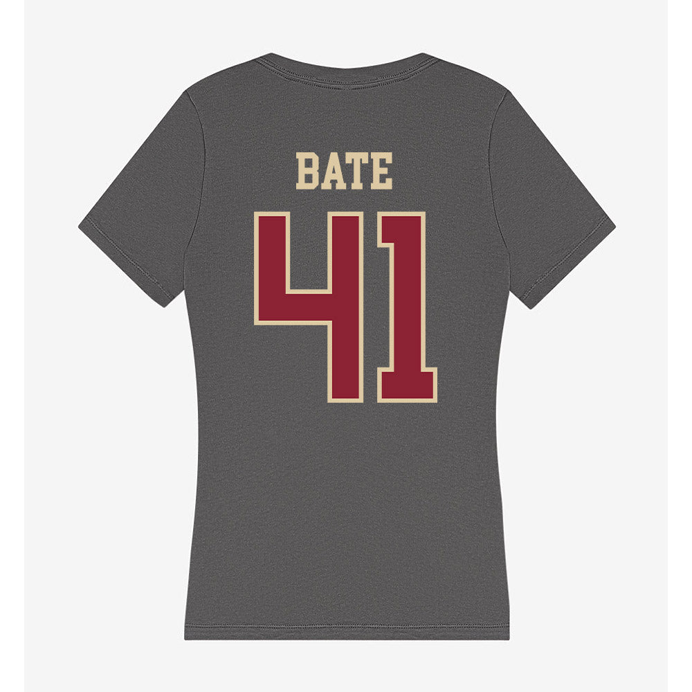 Boston College - NCAA Football : Favor Bate - Women's V-Neck T-Shirt-1