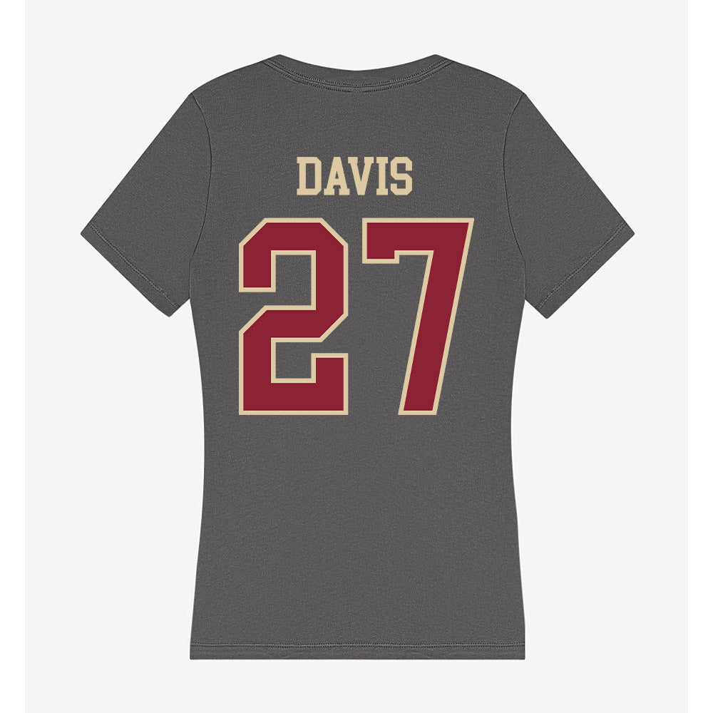 Boston College - NCAA Football : Omarion Davis - Women's V-Neck T-Shirt-1