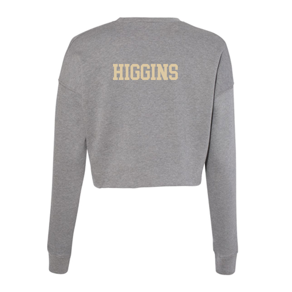 Boston College - NCAA Men's Cross Country : John Higgins - Women's Cropped Crew Fleece-1