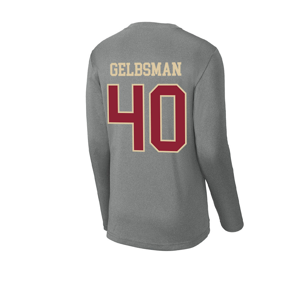 Boston College - NCAA Baseball : Aidan Gelbsman - Activewear Long Sleeve T-Shirt-1