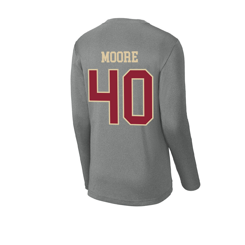 Boston College - NCAA Men's Ice Hockey : William Moore - Activewear Long Sleeve T-Shirt-1