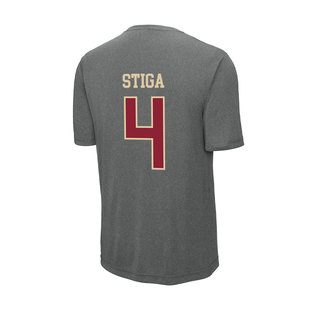 Boston College - NCAA Men's Ice Hockey : Teddy Stiga - Activewear T-Shirt-1