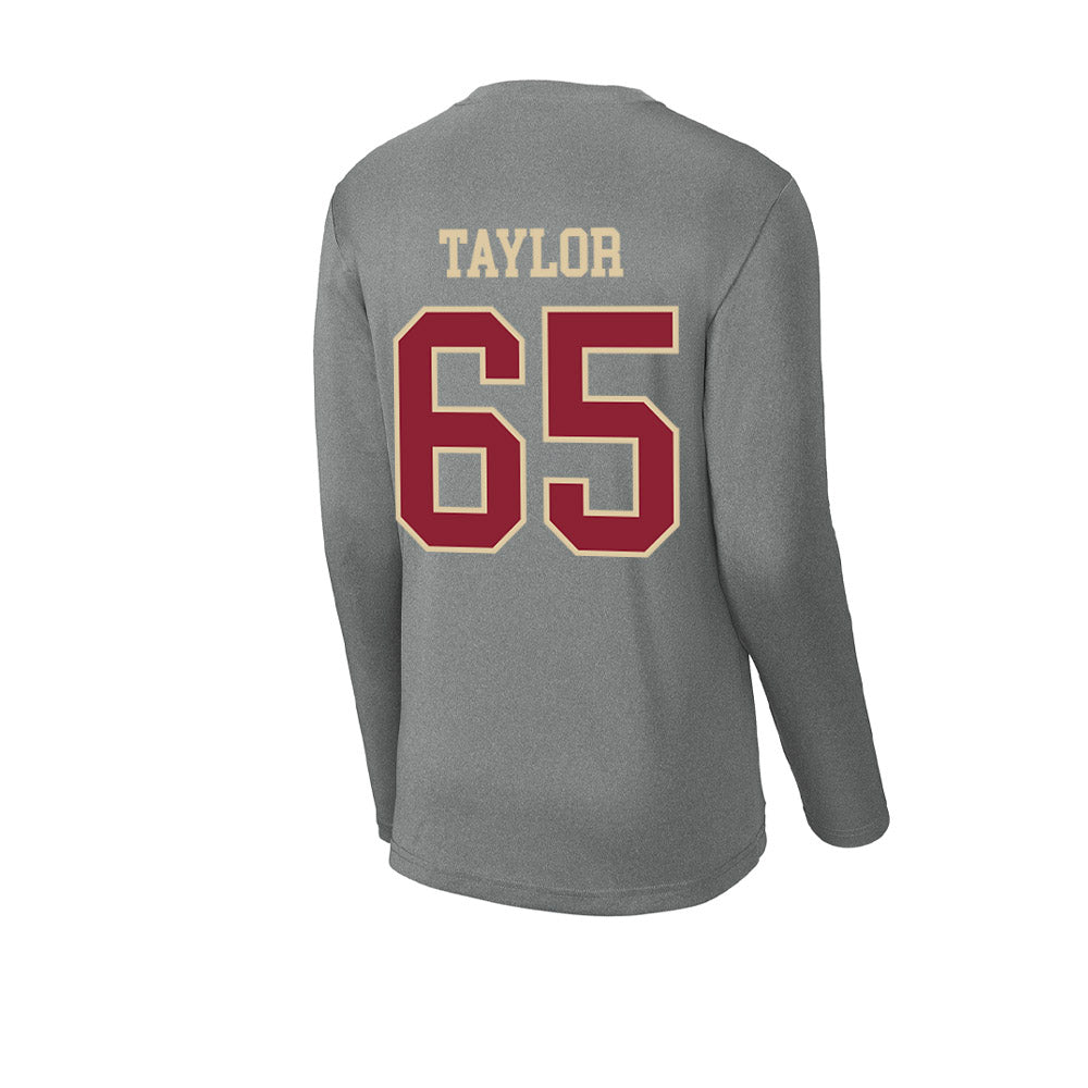 Boston College - NCAA Football : Logan Taylor - Activewear Long Sleeve T-Shirt-1