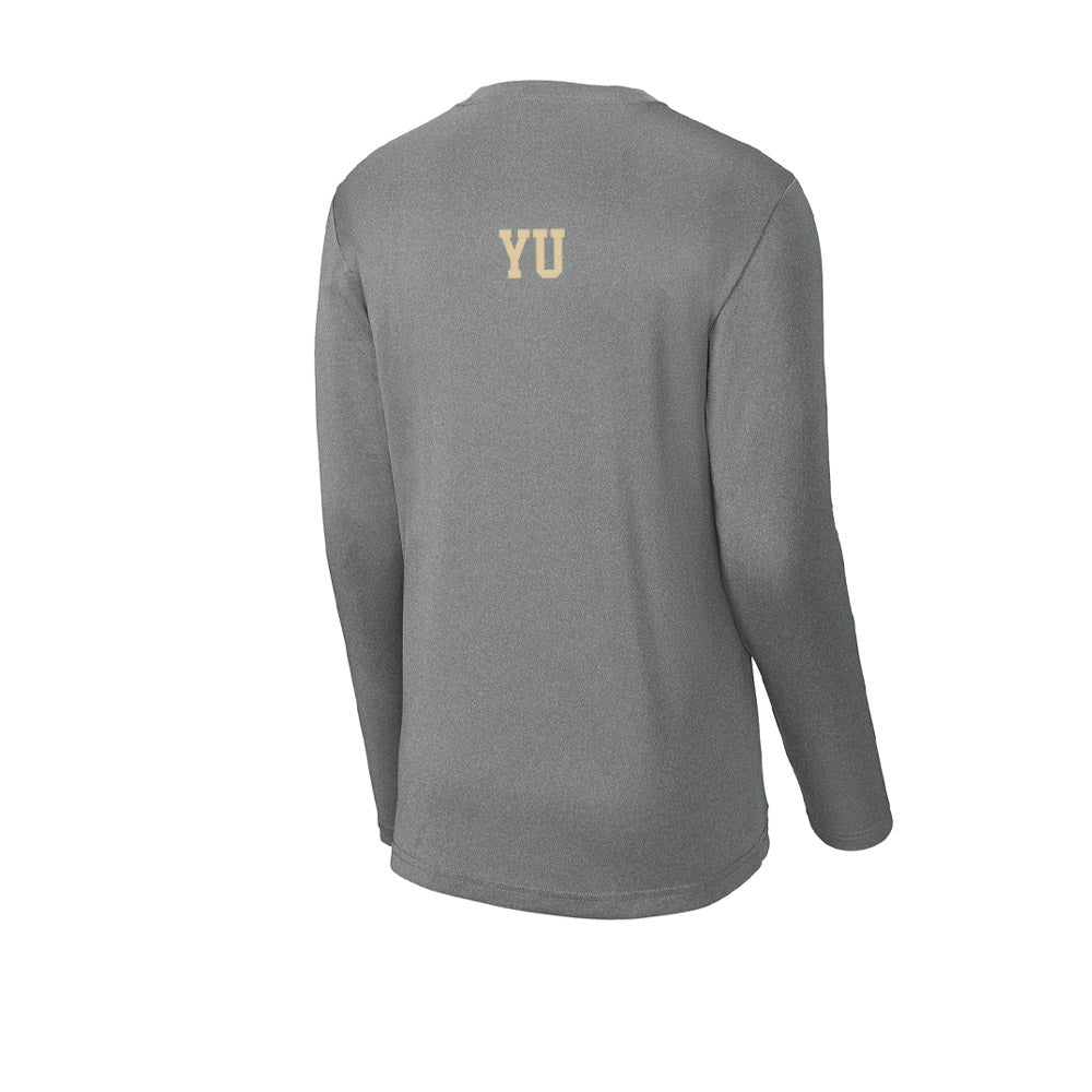 Boston College - NCAA Men's Fencing : Colin Yu - Activewear Long Sleeve T-Shirt-1