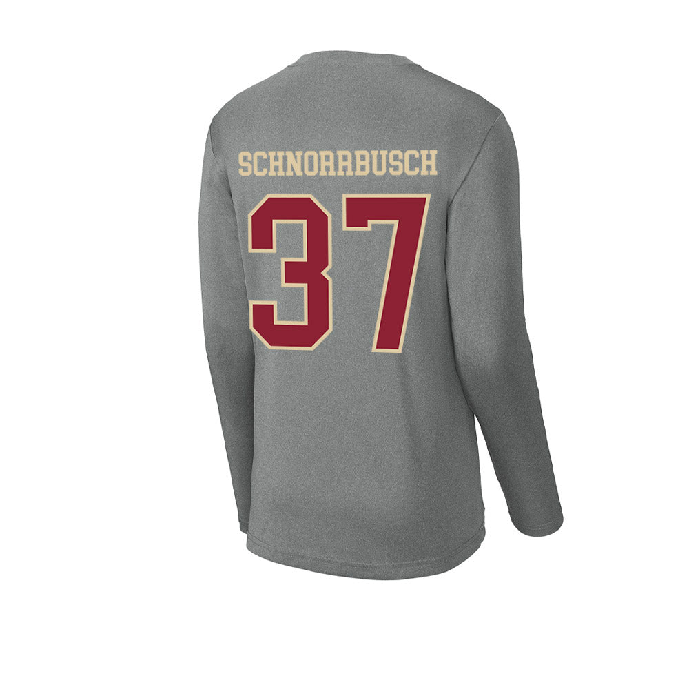 Boston College - NCAA Football : Zach Schnorrbusch - Activewear Long Sleeve T-Shirt-1