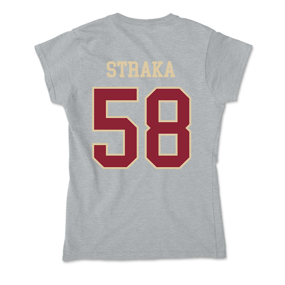 Boston College - NCAA Football : Will Straka - Soft Style Women’s T-Shirt-1