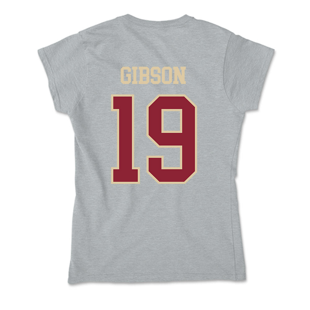 Boston College - NCAA Men's Soccer : Connor Gibson - Soft Style Women’s T-Shirt-1