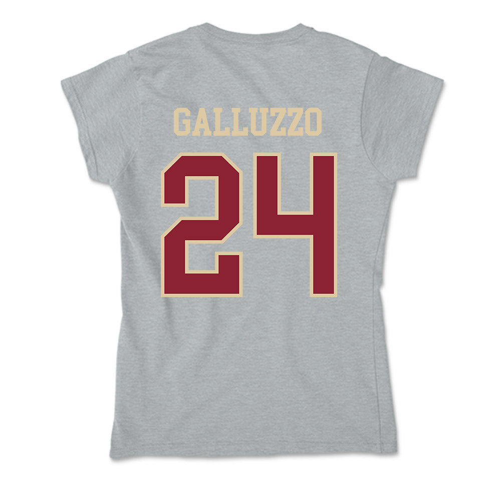 Boston College - NCAA Men's Soccer : Devon Galluzzo - Soft Style Women’s T-Shirt-1