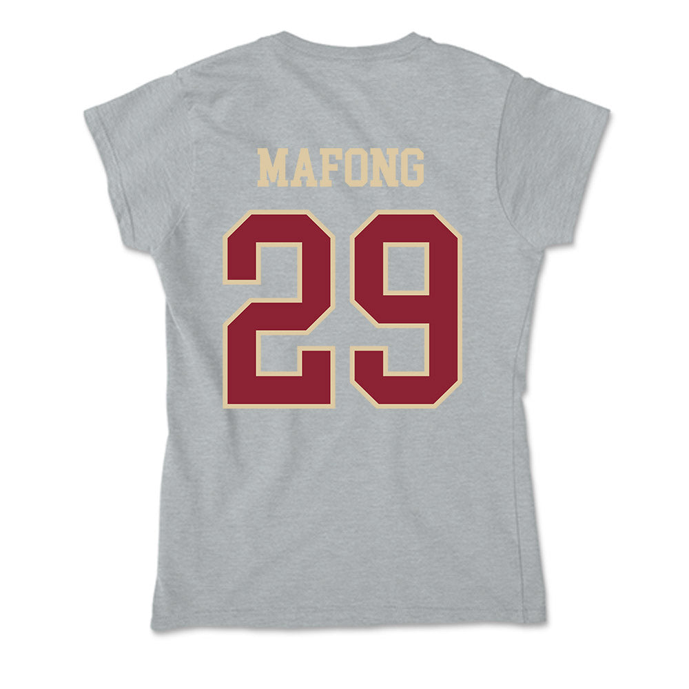 Boston College - NCAA Men's Soccer : Dylan Mafong - Soft Style Women’s T-Shirt-1