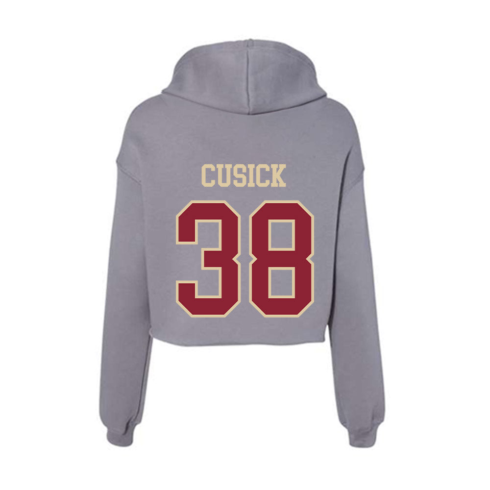 Boston College - NCAA Football : Tommy Cusick - Women's Crop Fleece Hoodie-1