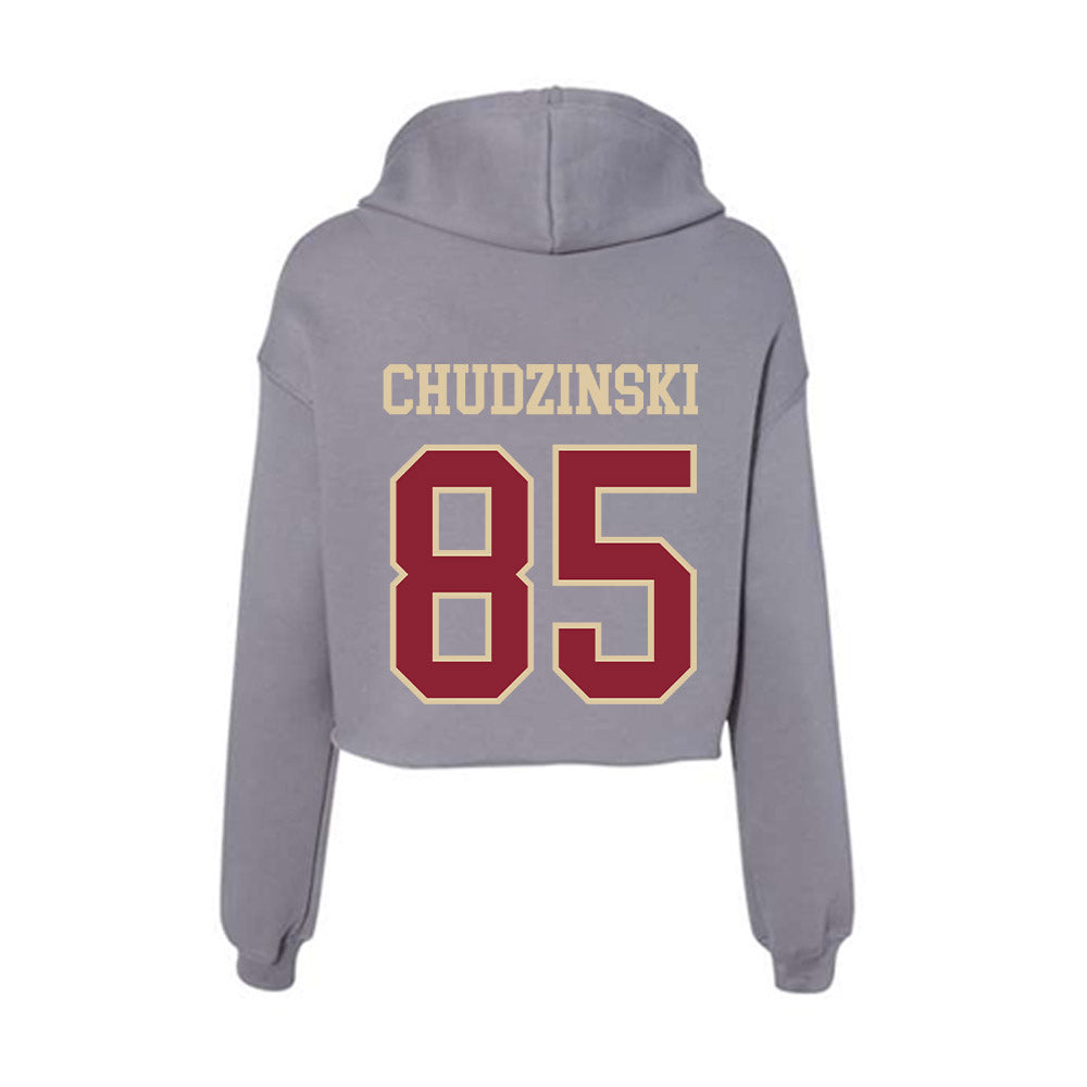 Boston College - NCAA Football : Kaelan Chudzinski - Women's Crop Fleece Hoodie-1