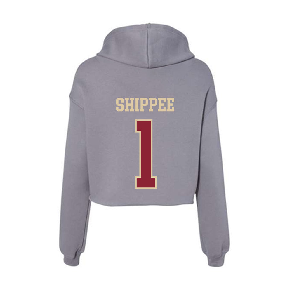 Boston College - NCAA Women's Soccer : Olivia Shippee - Women's Crop Fleece Hoodie-1