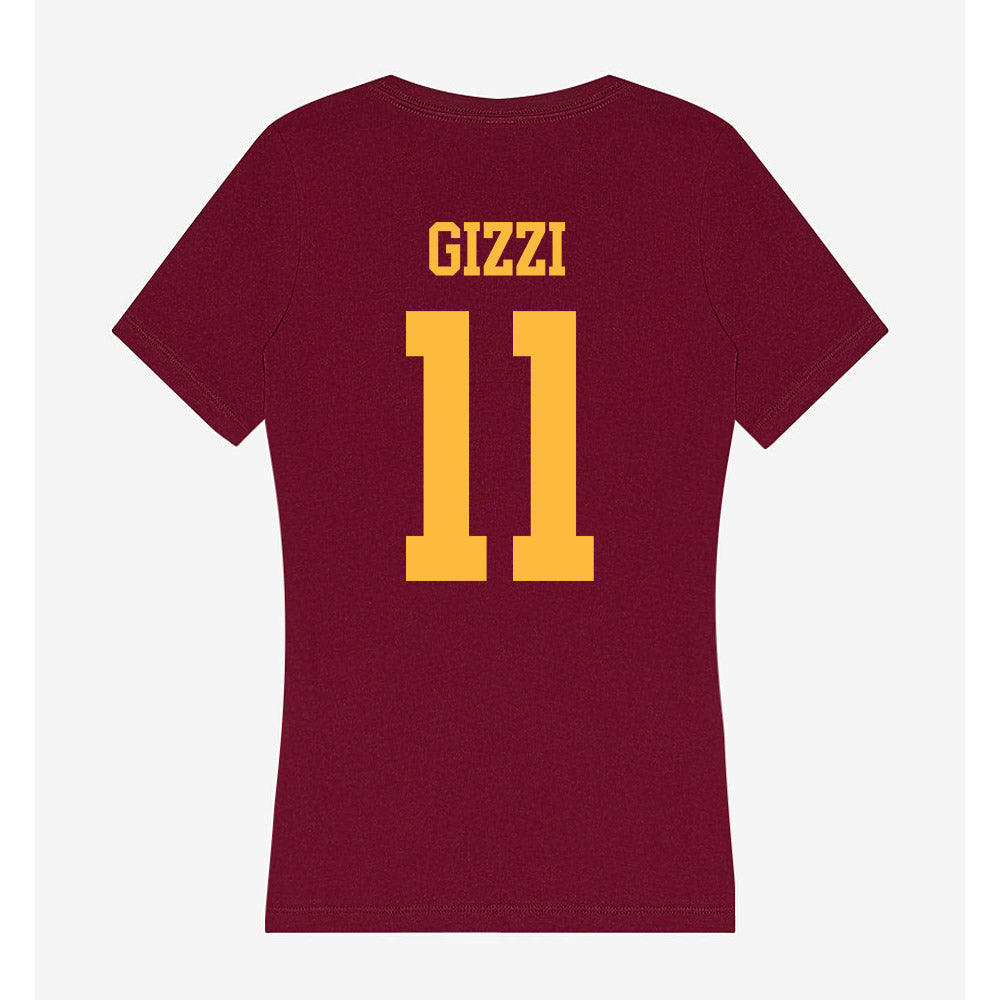 Minnesota - NCAA Men's Basketball : Maximus Gizzi - Women's V-Neck T-Shirt-1