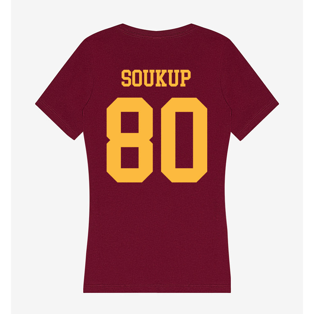 Minnesota - NCAA Football : Alan Soukup - Women's V-Neck T-Shirt-1