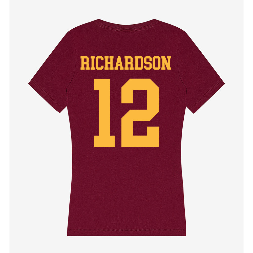 Minnesota - NCAA Softball : Macy Richardson - Women's V-Neck T-Shirt-1