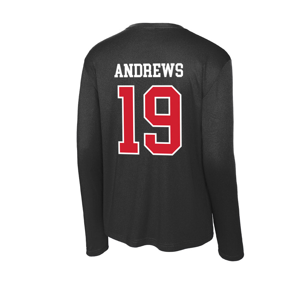 NC State - NCAA Baseball : Heath Andrews - Activewear Long Sleeve T-Shirt-1