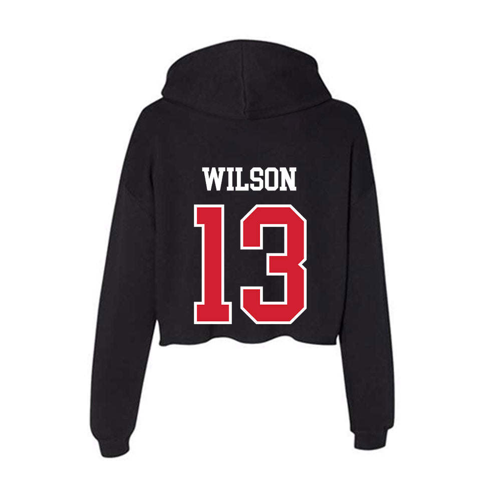 NC State - NCAA Softball : Gabi Wilson - Women's Crop Fleece Hoodie-1