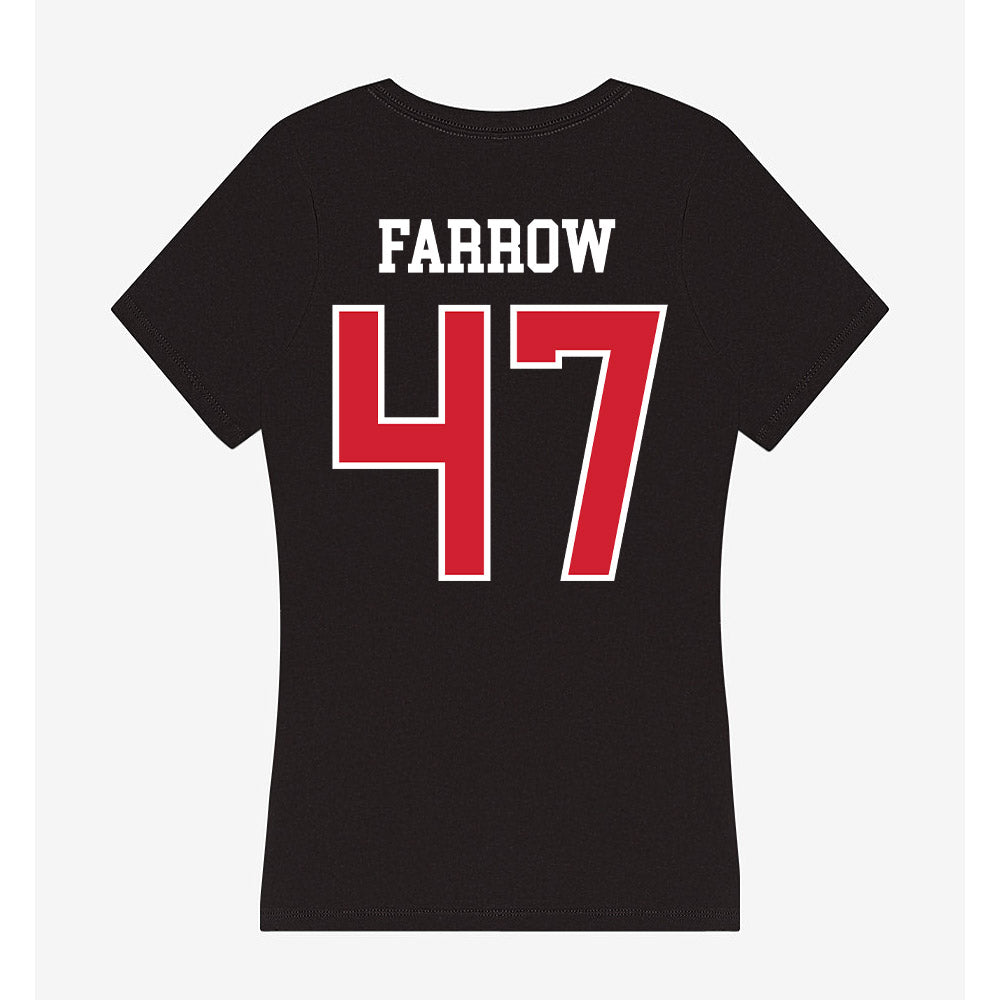 NC State - NCAA Football : Adrian Farrow - Women's V-Neck T-Shirt-1