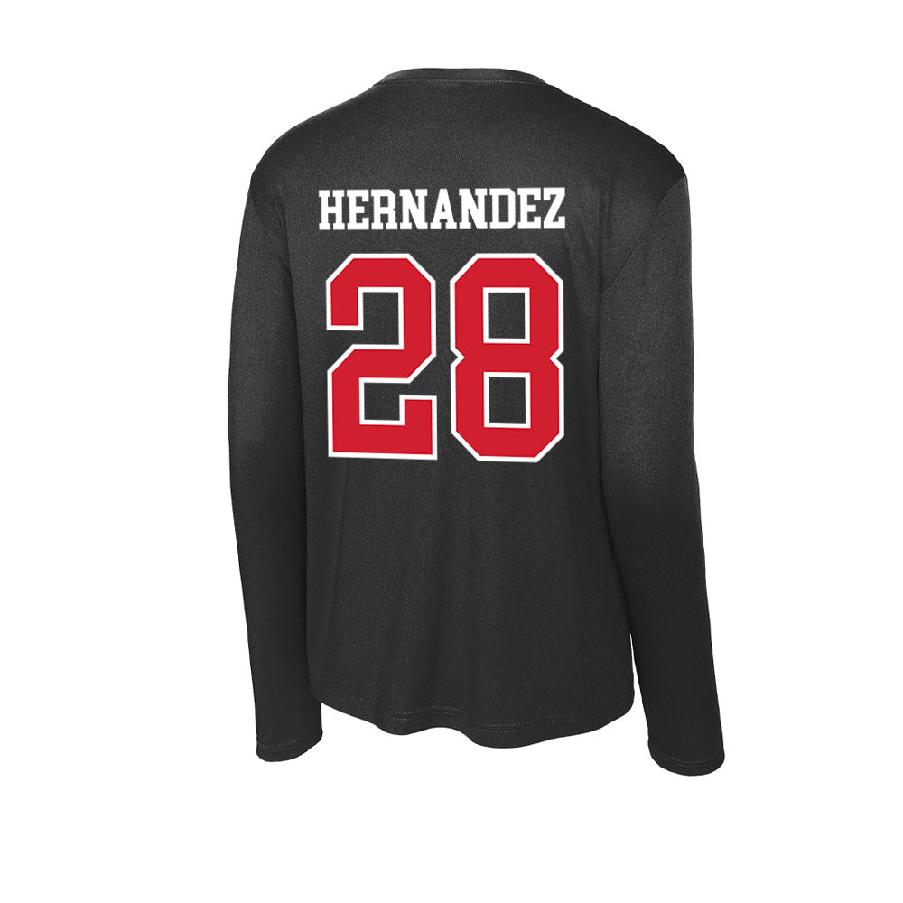 NC State - NCAA Women's Soccer : Sophia Hernandez - Activewear Long Sleeve T-Shirt-1