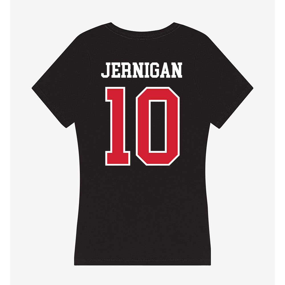 NC State - NCAA Women's Basketball : Adelaide Jernigan - Women's V-Neck T-Shirt-1