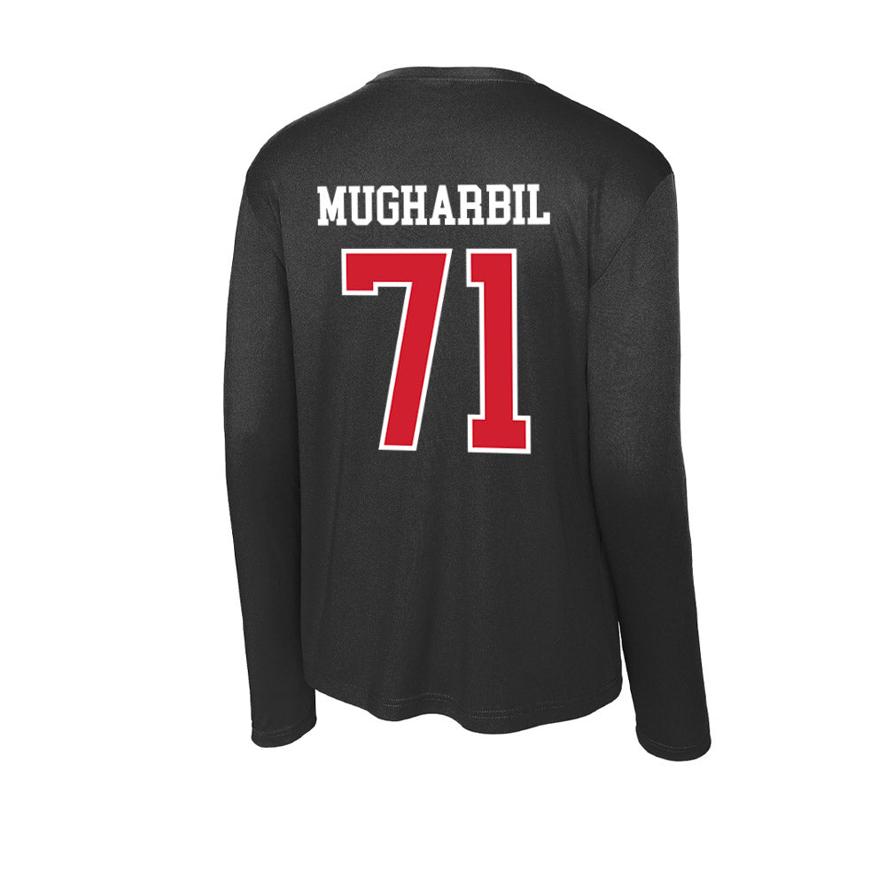 NC State - NCAA Football : Yousef Mugharbil - Activewear Long Sleeve T-Shirt-1