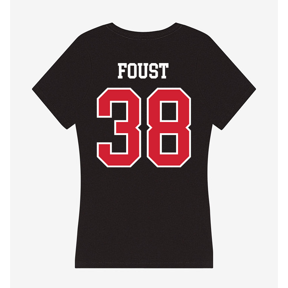 NC State - NCAA Football : Logan Foust - Women's V-Neck T-Shirt-1