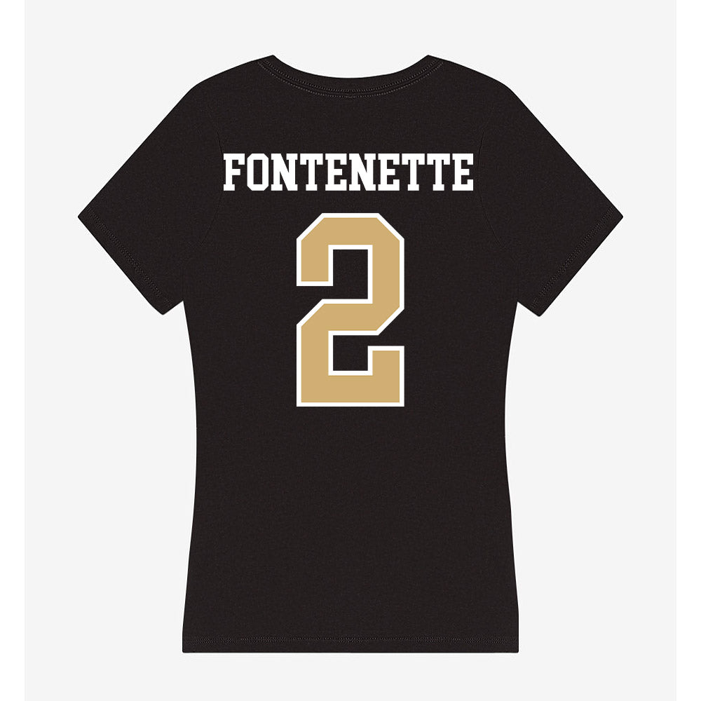 Vanderbilt - NCAA Football : Randon Fontenette - Women's V-Neck T-Shirt-1