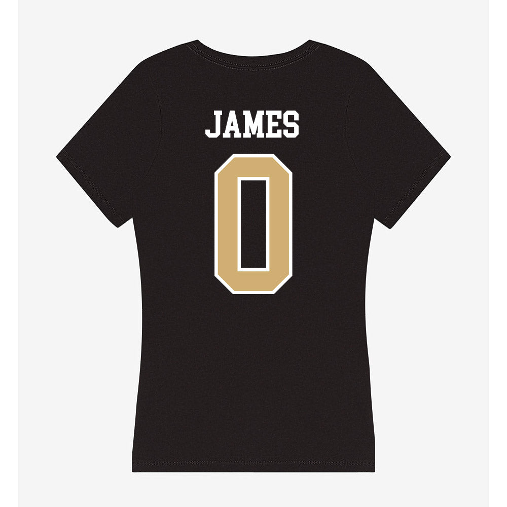 Vanderbilt - NCAA Men's Basketball : Michael James - Women's V-Neck T-Shirt-1