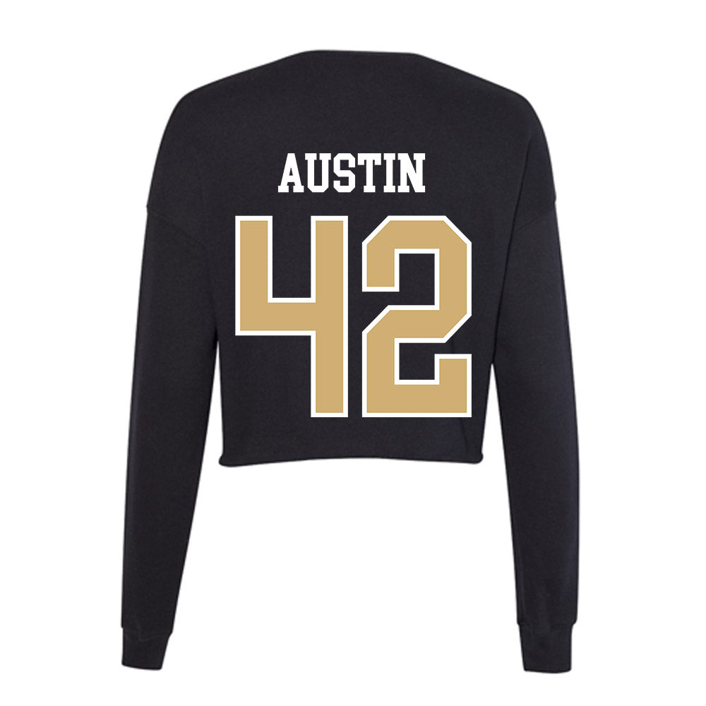 Vanderbilt - NCAA Baseball : Reginald Austin - Women's Cropped Crew Fleece-1