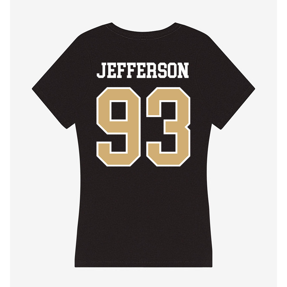 Vanderbilt - NCAA Football : Nikhil Jefferson - Women's V-Neck T-Shirt-1