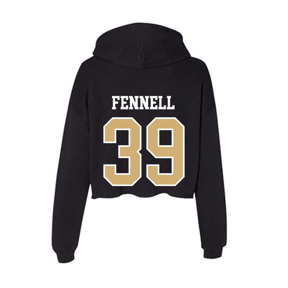 Vanderbilt - NCAA Baseball : Connor Fennell - Women's Crop Fleece Hoodie-1