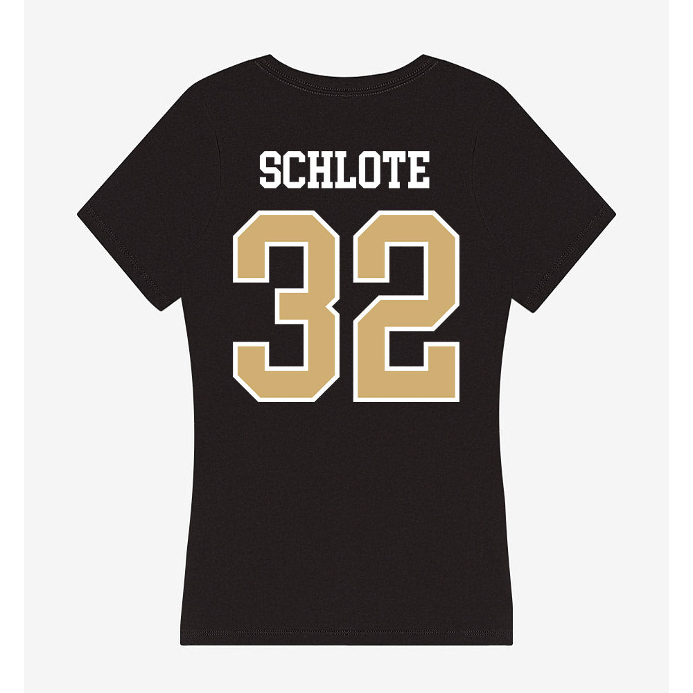 Vanderbilt - NCAA Baseball : Nate Schlote - Women's V-Neck T-Shirt-1