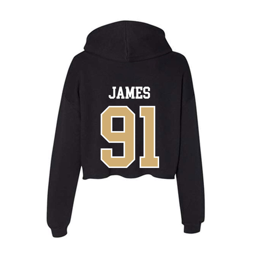 Vanderbilt - NCAA Football : Christian James - Women's Crop Fleece Hoodie-1