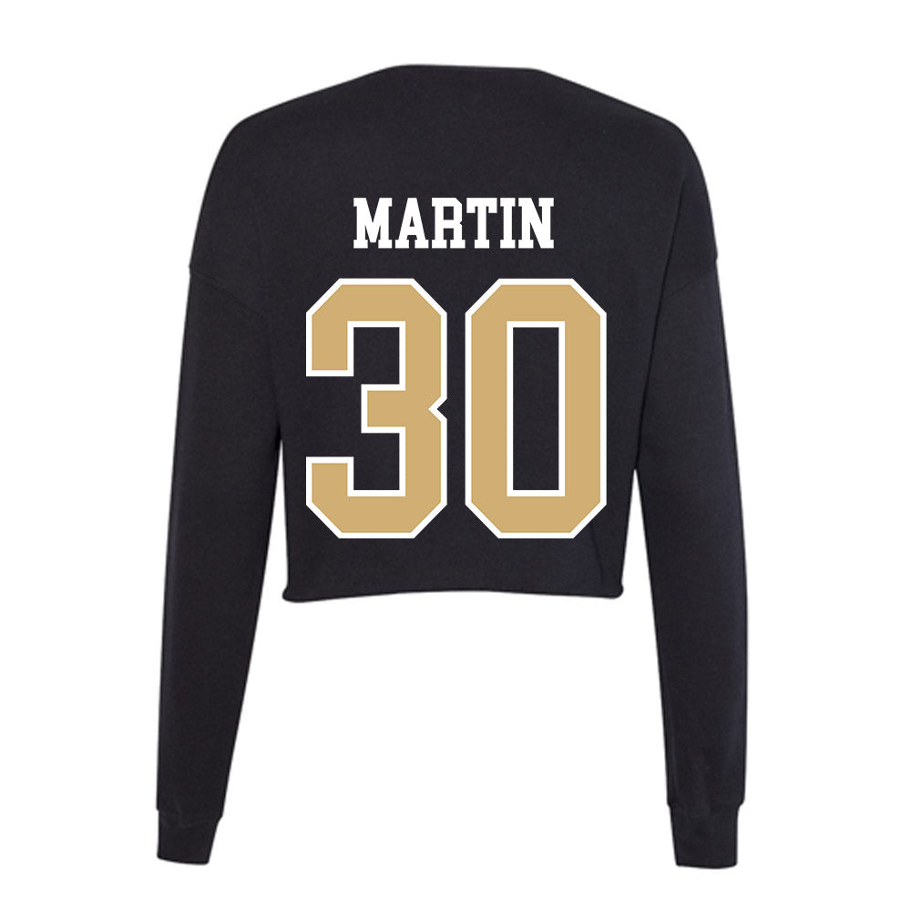 Vanderbilt - NCAA Women's Lacrosse : Emme Martin - Women's Cropped Crew Fleece-1