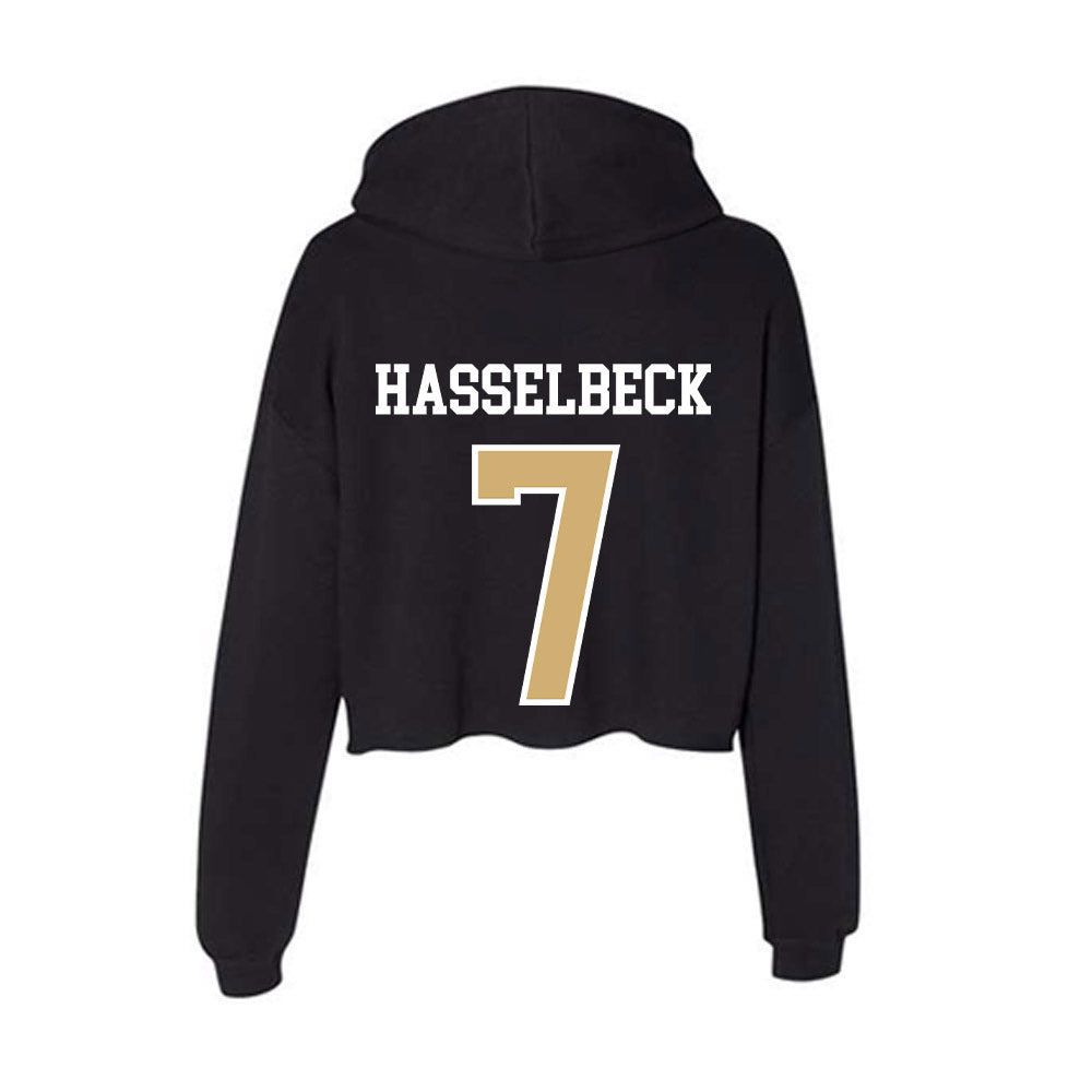 Vanderbilt - NCAA Women's Lacrosse : Grace Hasselbeck - Women's Crop Fleece Hoodie-1