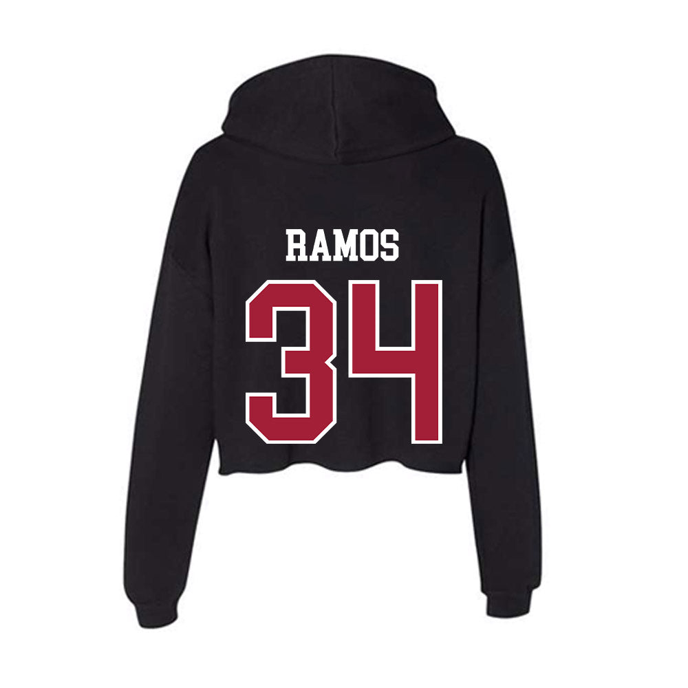 Arkansas - NCAA Softball : jayden ramos - Women's Crop Fleece Hoodie-1