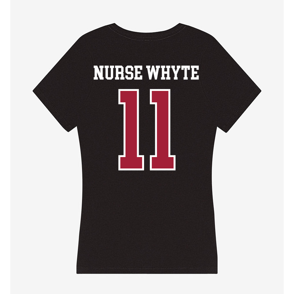Arkansas - NCAA Women's Soccer : Aniyah Nurse Whyte - Women's V-Neck T-Shirt-1