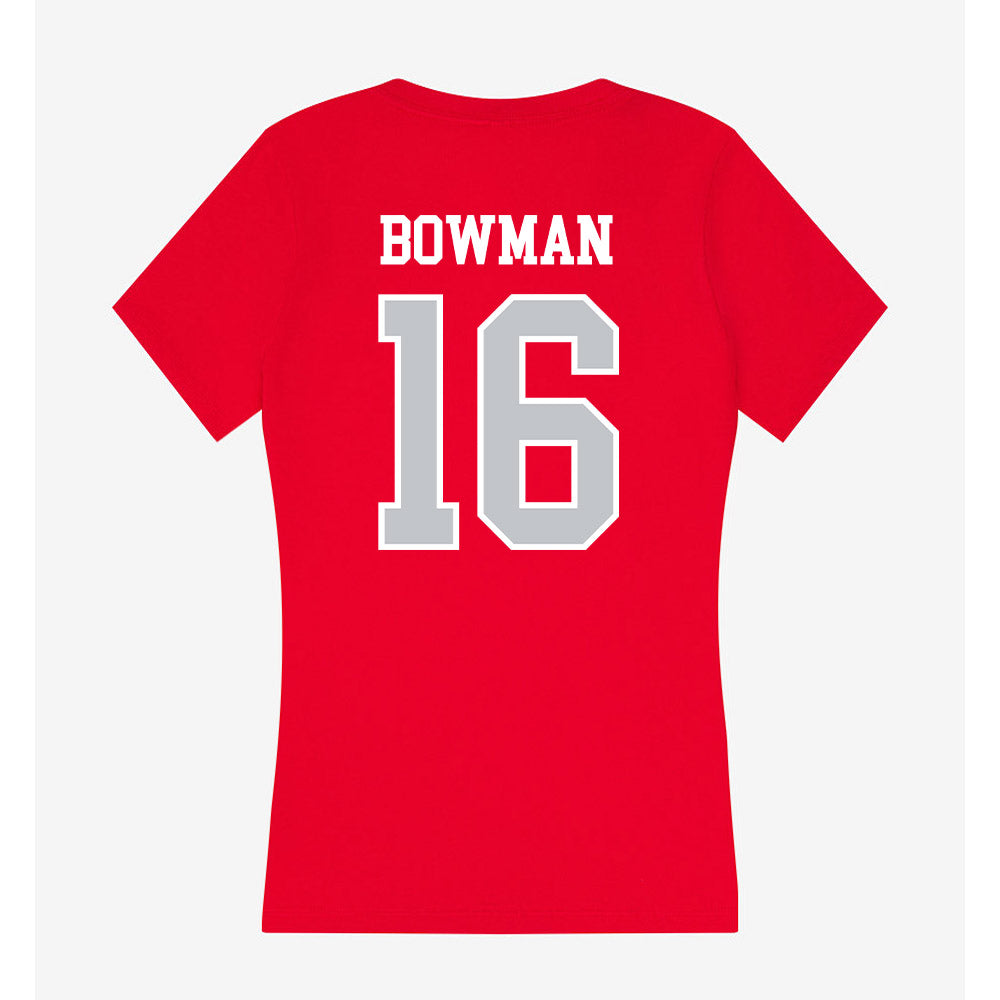 Gonzaga - NCAA Baseball : Zach Bowman - Women's V-Neck T-Shirt-1