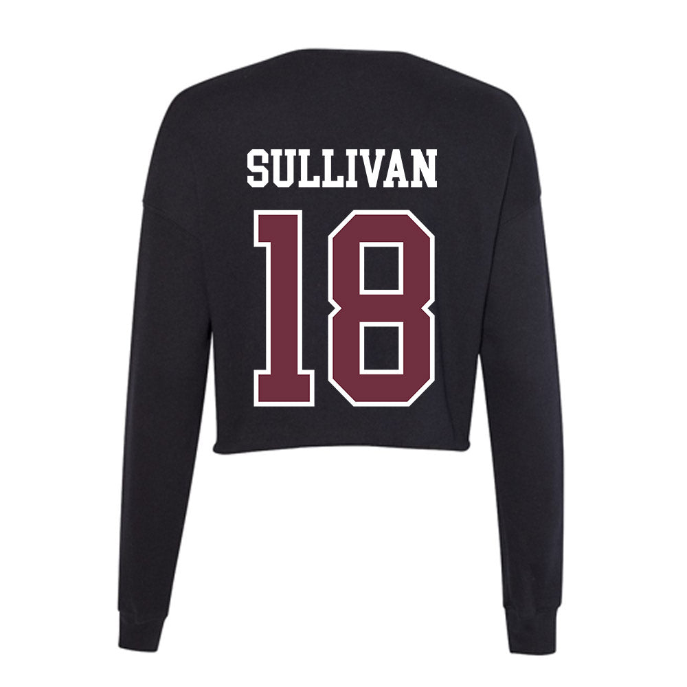 Mississippi State - NCAA Baseball : Noah Sullivan - Women's Cropped Crew Fleece-1