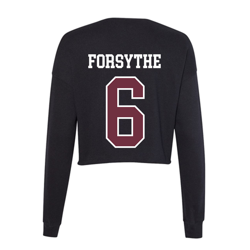 Mississippi State - NCAA Baseball : Logan Forsythe - Women's Cropped Crew Fleece-1