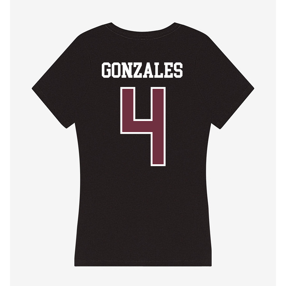 Mississippi State - NCAA Women's Volleyball : Zoe Gonzales - Women's V-Neck T-Shirt-1