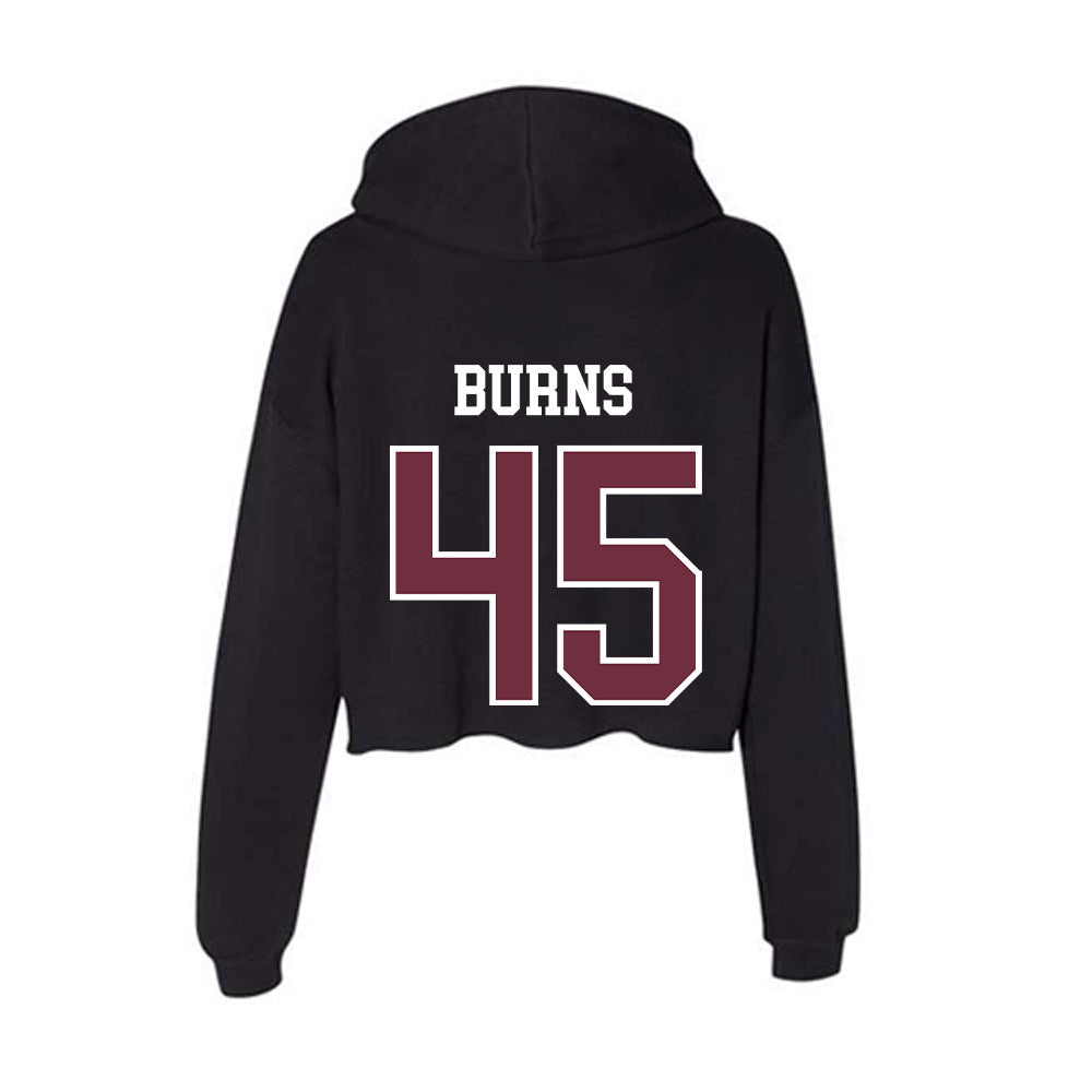 Mississippi State - NCAA Baseball : Dane Burns - Women's Crop Fleece Hoodie-1