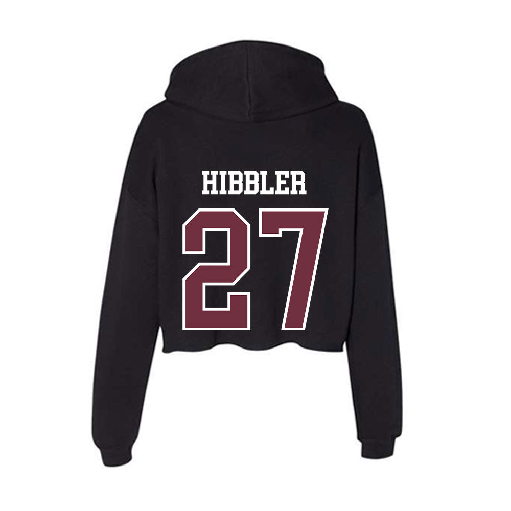 Mississippi State - NCAA Football : Jykeveous Hibbler - Women's Crop Fleece Hoodie-1