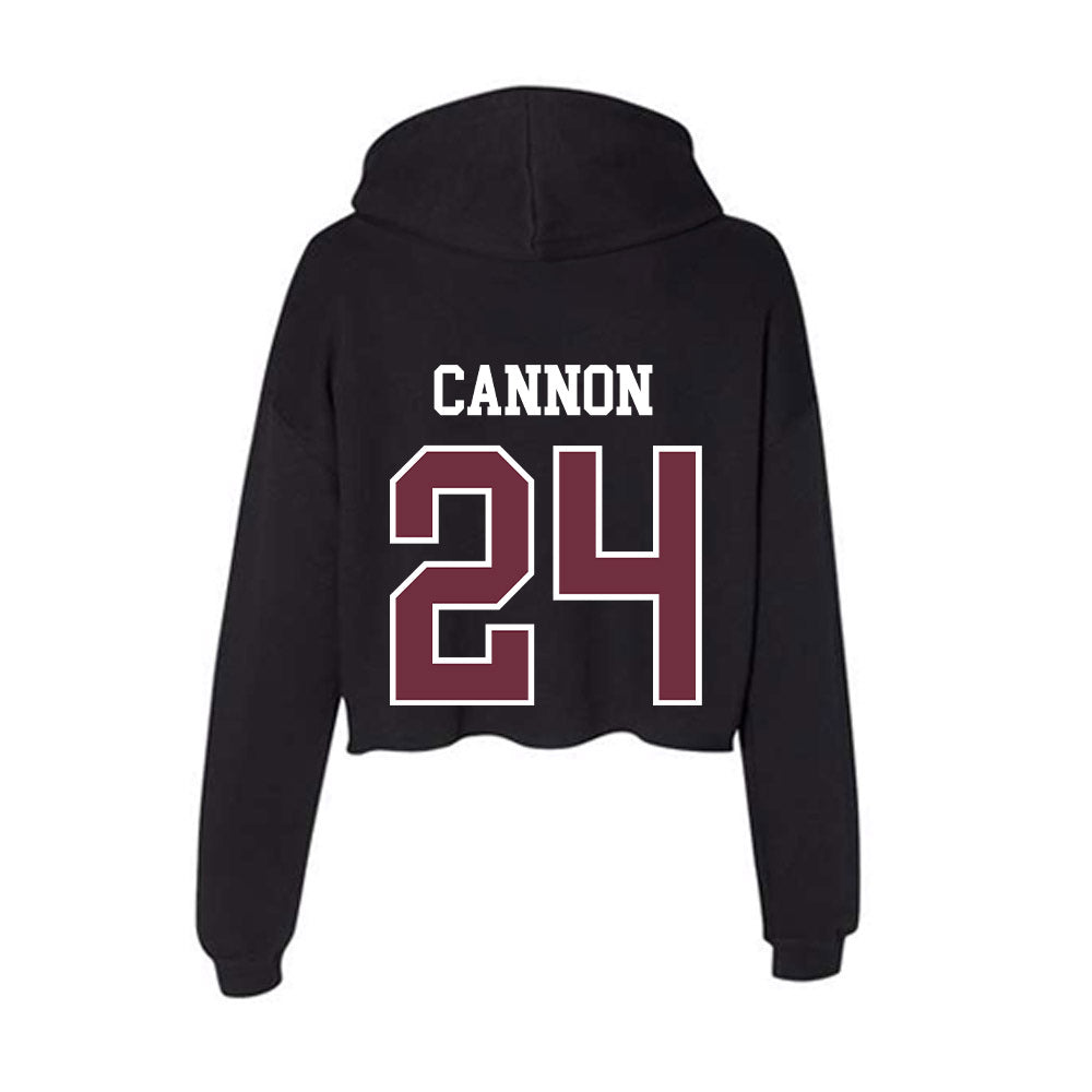 Mississippi State - NCAA Football : Elijah Cannon - Women's Crop Fleece Hoodie-1