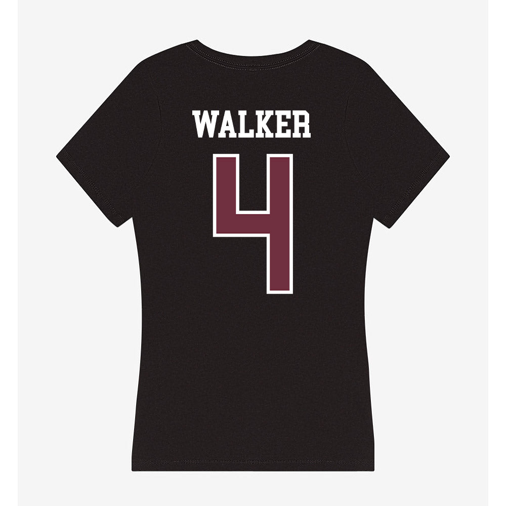 Mississippi State - NCAA Men's Basketball : Brandon Walker - Women's V-Neck T-Shirt-1
