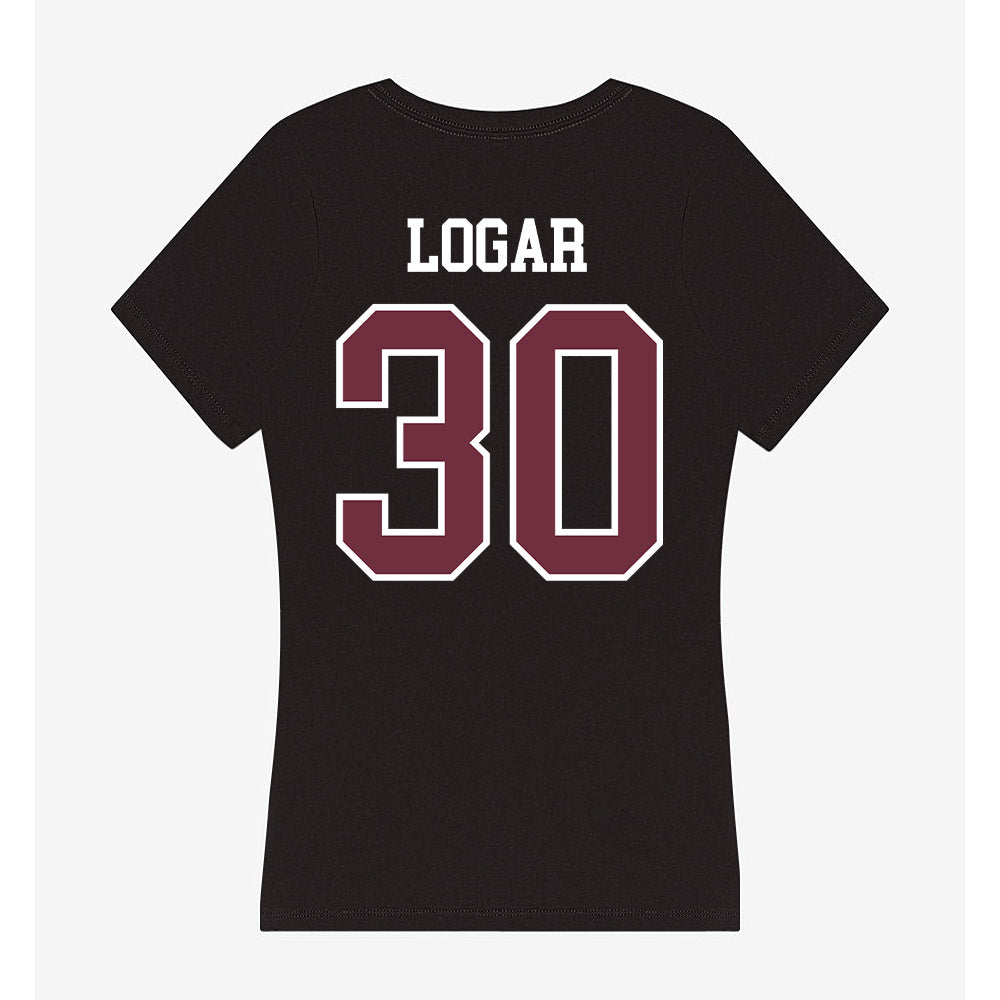 Mississippi State - NCAA Baseball : Jackson Logar - Women's V-Neck T-Shirt-1