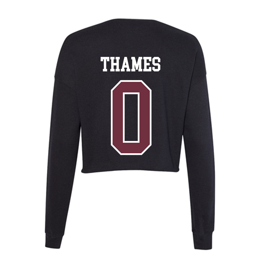 Mississippi State - NCAA Women's Soccer : Taylor Thames - Women's Cropped Crew Fleece-1