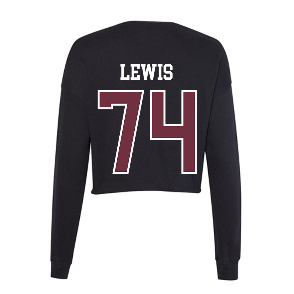 Mississippi State - NCAA Football : Jimothy Lewis - Women's Cropped Crew Fleece-1