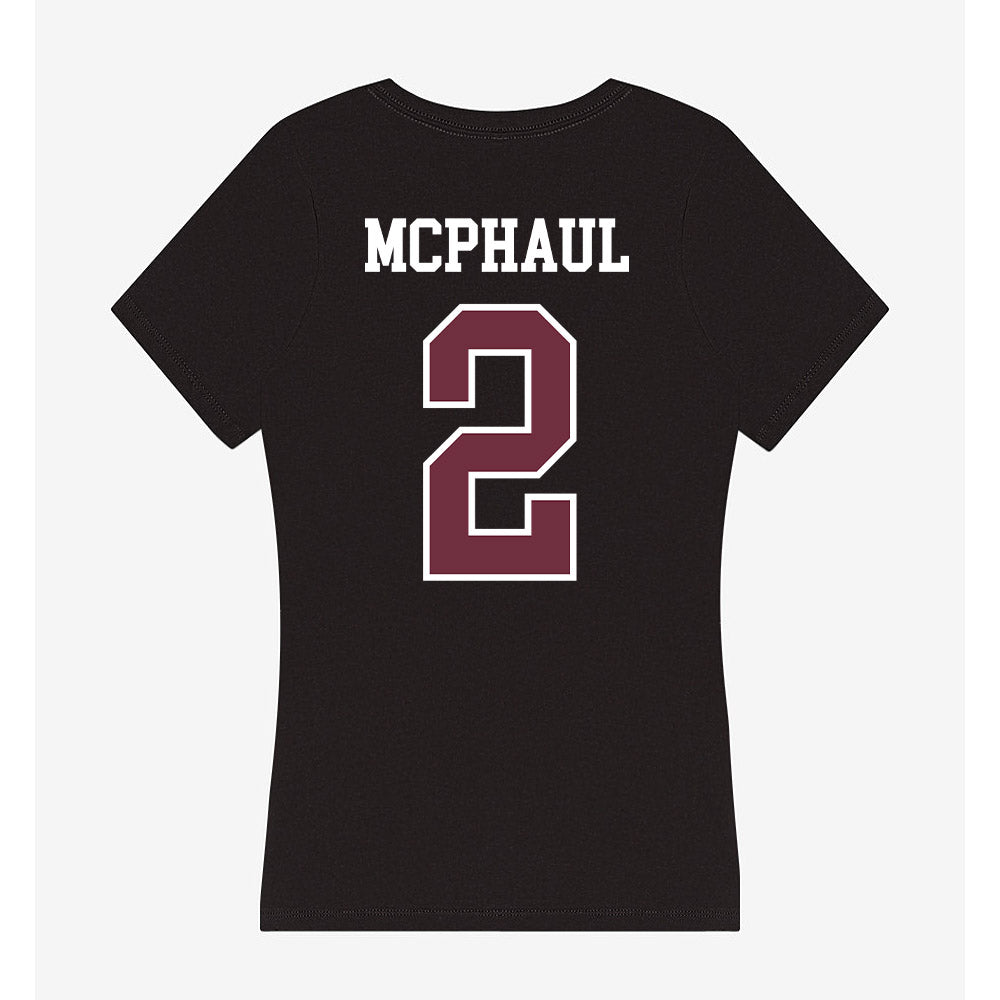 Mississippi State - NCAA Women's Basketball : Destiney McPhaul - Women's V-Neck T-Shirt-1