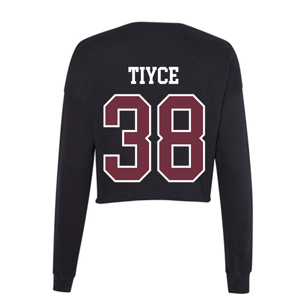 Mississippi State - NCAA Football : Nathan Tiyce - Women's Cropped Crew Fleece-1